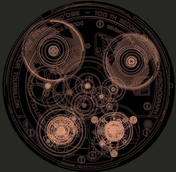 Schéma technique d'une montre